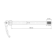 Novatec qr269r steekas ø12mm 166mm met quick release - afbeelding 2