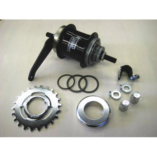 Sturmeyarcher achternaaf 116 mm vaste as 160 mm terugtraprem 32gts sturmey archer s2c 2s kick shift zwart city