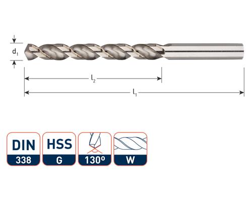 Rotec spiraalboor din338 alu 1.5