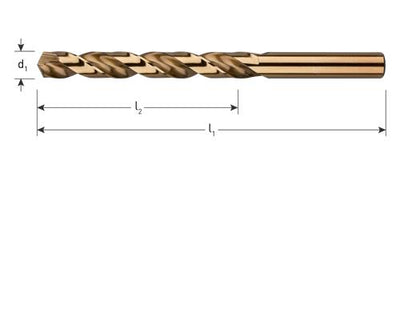 Rotec spiraalboor hss-co din338 3,5mm