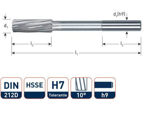 Rotec machineruimer cil.h7 12.0mm