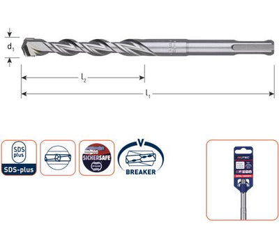 Rotec sds-boor 410 460 18mm