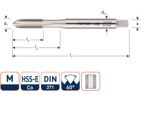Rotec machinetap din371 m3