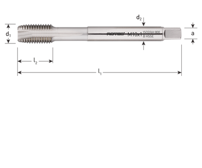 Rotec machinetap din371 mf6x0.75