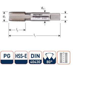 Rotec machinetap din374 pg9