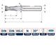 Rotec spiebaanfrees kort din327 4.0mm weldon gecoat (u)