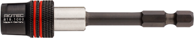 Rotec bithouder magneet impact e6.3x80mm quickfix-ii