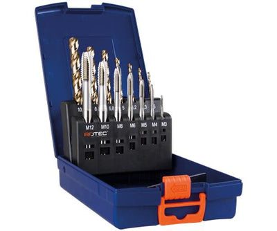 Rotec machinetapset m3-m12 inox +boren