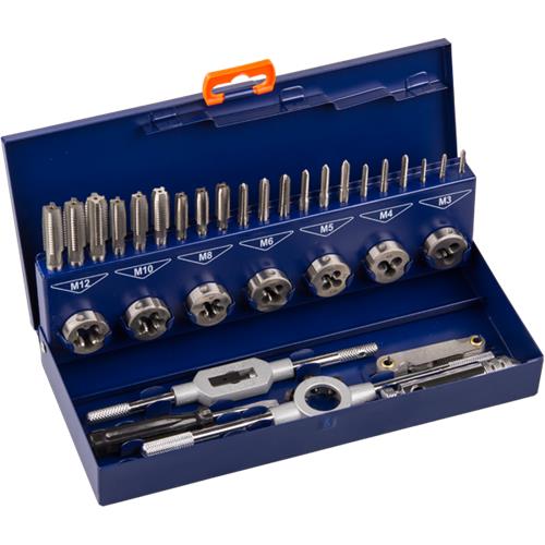 Rotec handtap- snijplatenset 33-delig m3-m12