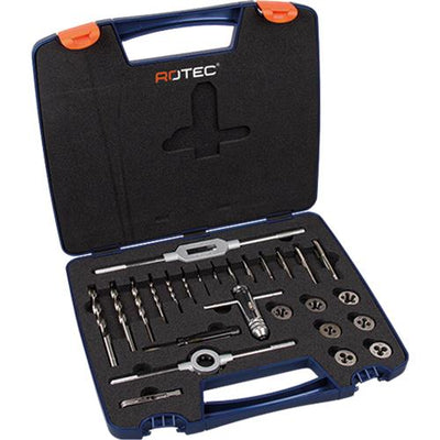 Rotec handtap- snijplatenset 26-delig m3-m12