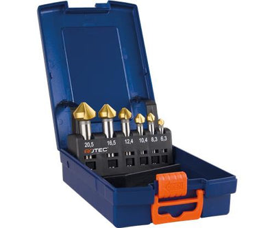 Rotec verzinkfreesset 3-snijder 6.3 20.5 tin gecoat