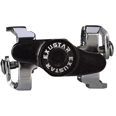 Exustar e-pm215 spd pedaal zwart zilver
