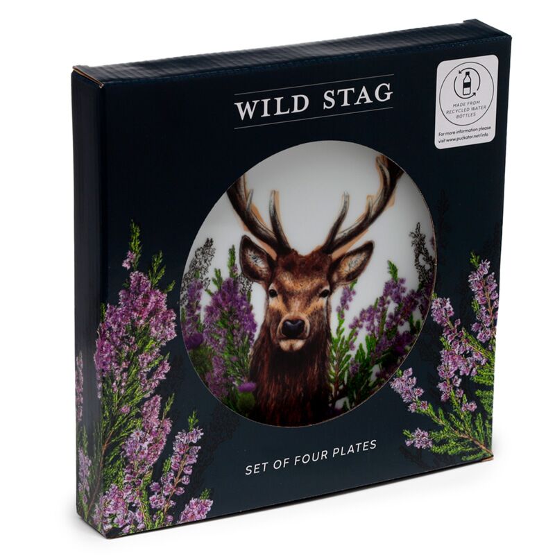 Wild hert set van 4 duurzame rpet picknick borden