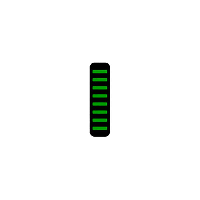 Rrp proguard cable tie - front - sticker - mini - green
