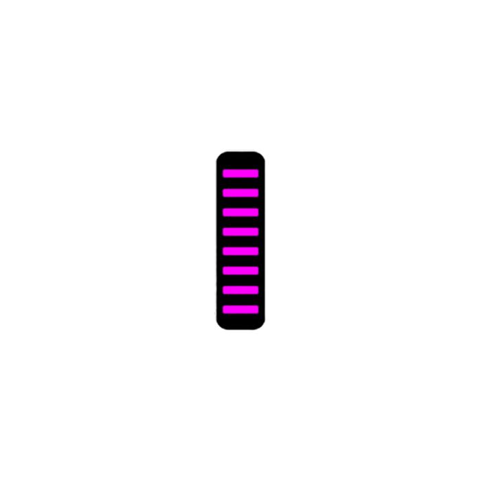 Rrp proguard cable tie - front - sticker - standard - magenta