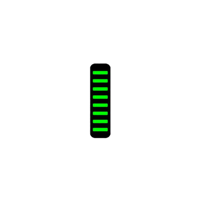 Rrp proguard cable tie - front - sticker - standard - neon green