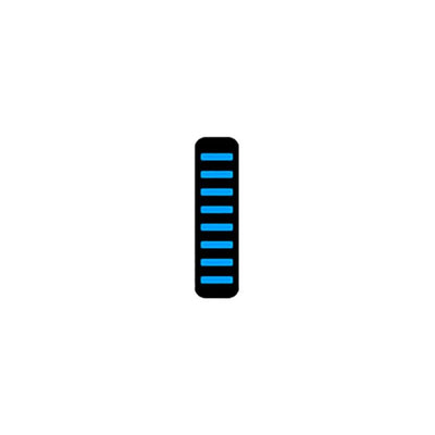 Rrp proguard cable tie - rear - sticker - cyan