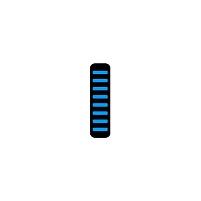 Rrp proguard cable tie - rear - sticker - cyan