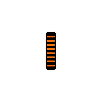 Rrp proguard cable tie - rear - sticker - orange