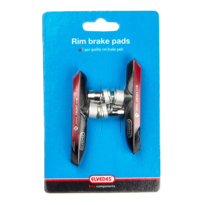 remblokken V-brake 72 x 14 mm zwart 2 stuks