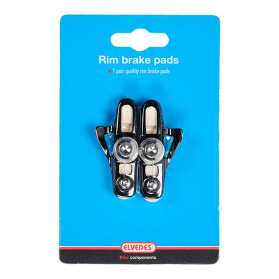 Elvedes velgremblokjes (1paar) Road55mm wit alu shm.6835-CARD