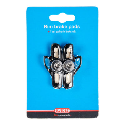 Elvedes Velgremblokjes (1paar) Road55mm wit alu cam.6836-CARD