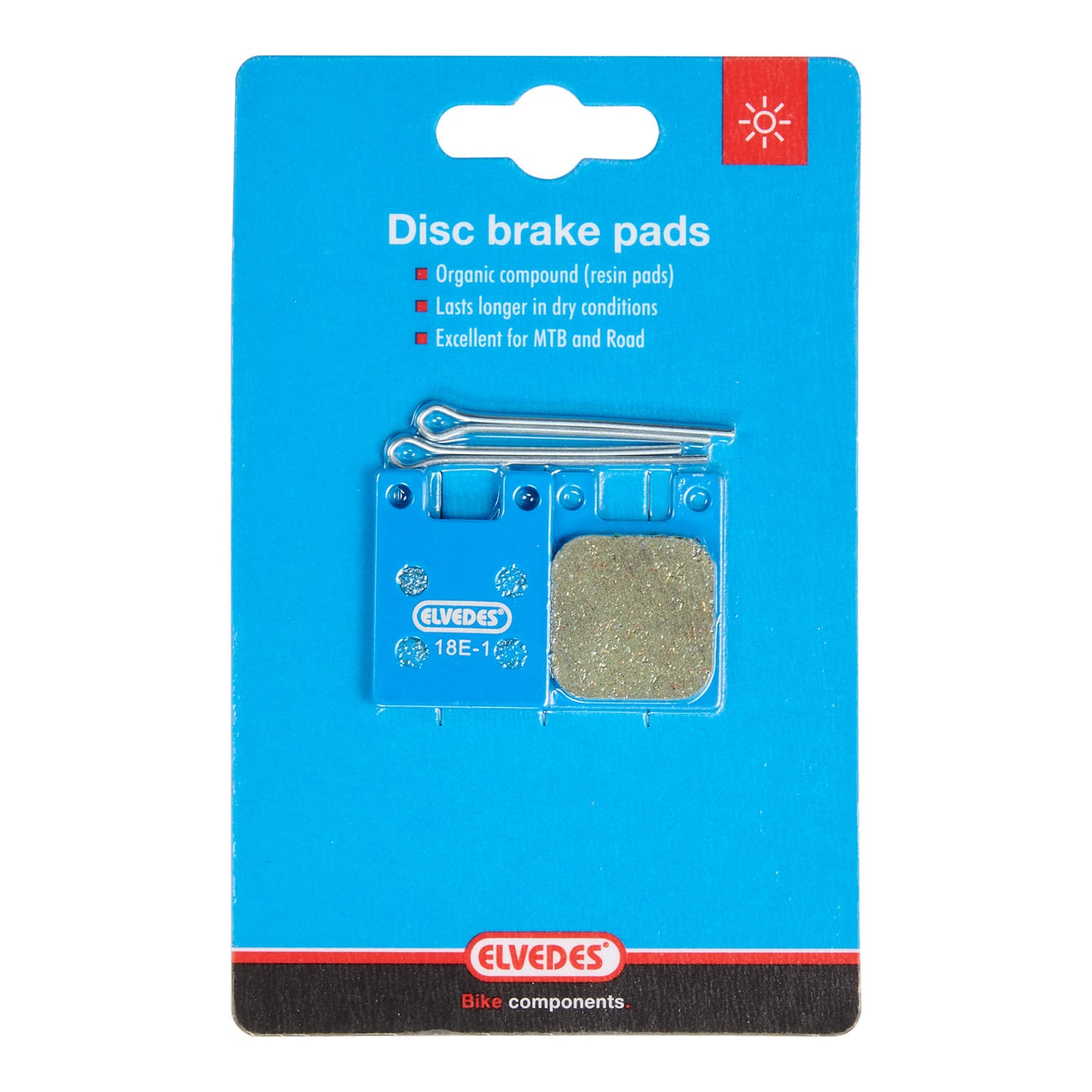 Schijfremblokset organisch Elvedes Hope 2 Piston en Giant MPH 2000 (1 paar)