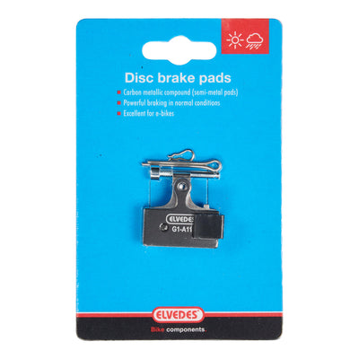 Schijfremblokset Elvedes metalic carbon Shimano diversen (1 paar)