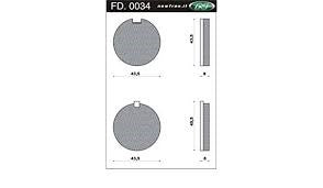 Newfren schijfremblok fd0034 kreidler