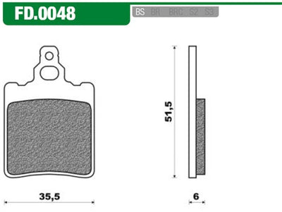 Newfren Remblokset FD0048 RS '96 Achter