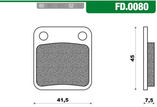 Schijfremblok fd0080 13720