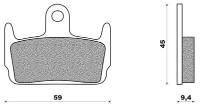Newfren schijfremblok fd0224 x8r sniper