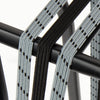 Widek triobinder eye met haak 3x12mm zwart steengrijs