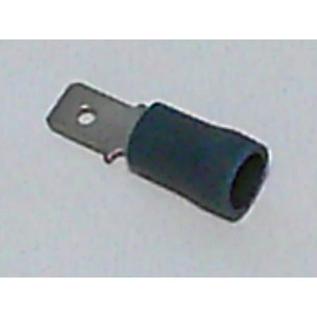 Bofix kabelschoen amp man plat 4,8mm blauw (25st)