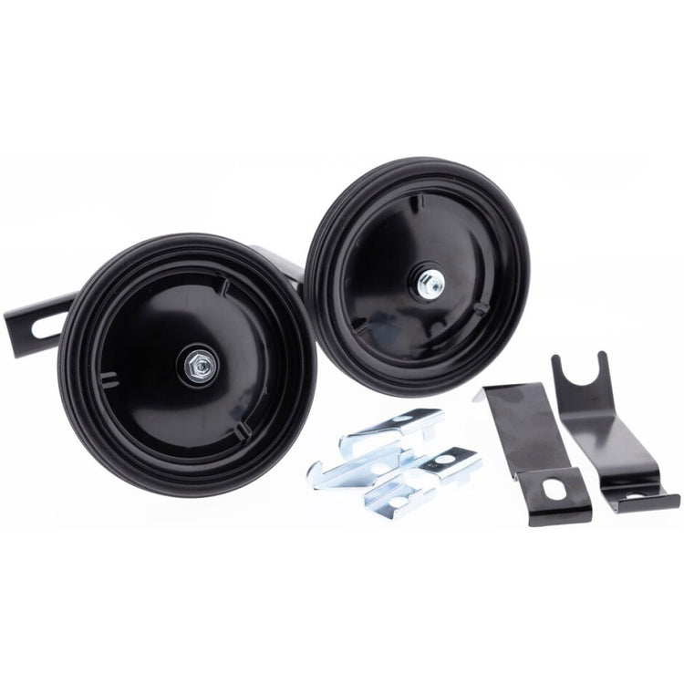 Buzaglo pexkids stabilo set 12-20 inch zwart luxe stalen wiel zijwielen