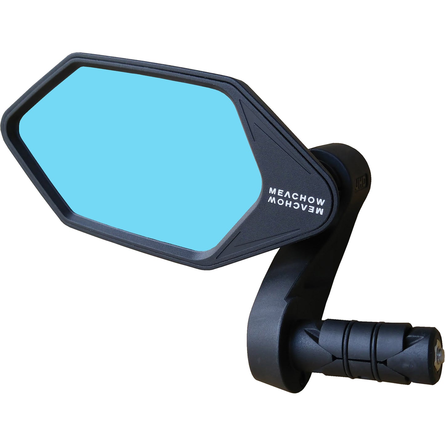 Vwp spiegel luxe ø17~23mm in stuur blauwe lens