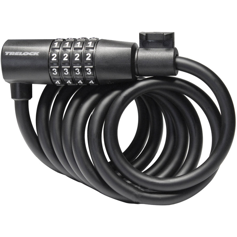 Trelock sk108 spiraalkabelslot code 180 8mm zwart