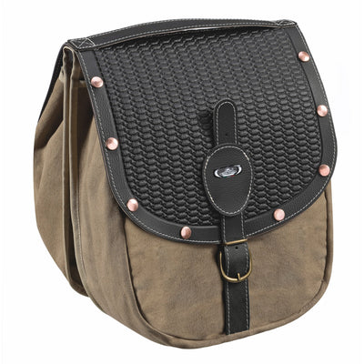 Monte grappa dubbele tas 16,5l british m klinknagels zwart