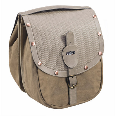 Selle monte grappa monte grappa dubbele tas 16,5l british m klinknagels grijs