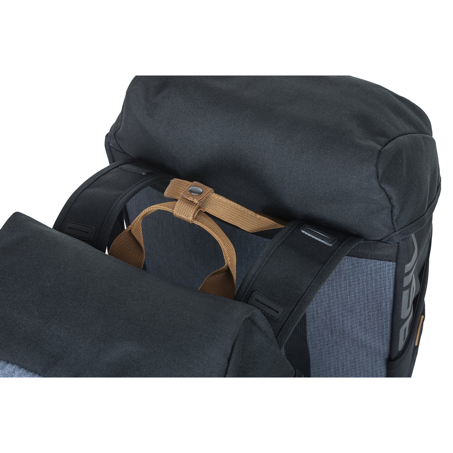 Basil Miles Dubbele Fietstas, waterdicht, Universal Bridge systeem, 34L, zwart antraciet