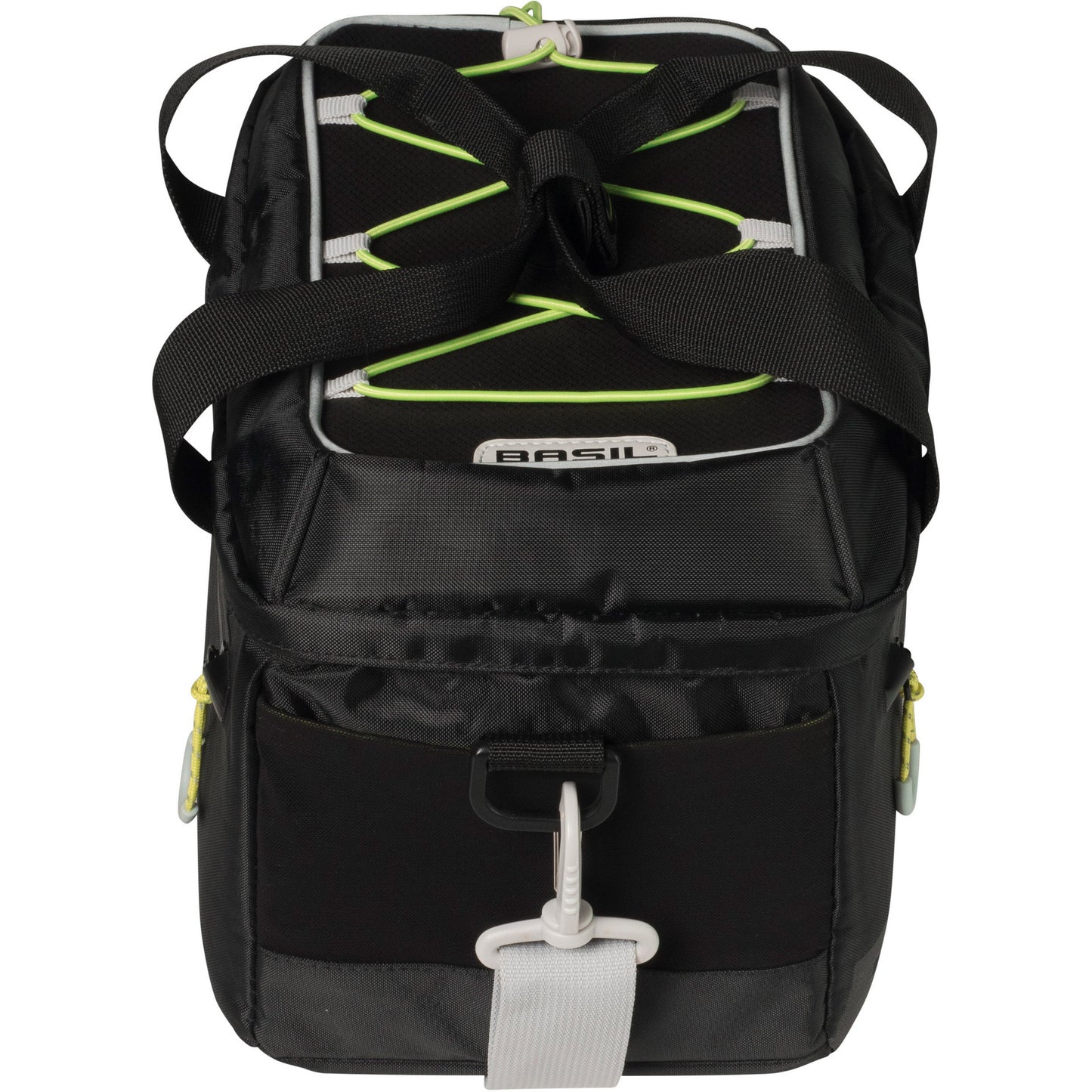 Basil Miles Trunkbag - Sportieve zwarte bagagedragertas voor sportievelingen - 7L - Zwart Lime
