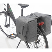 Nova Double - Dubbele fietstas, grijs, waterafstotend - afbeelding 3