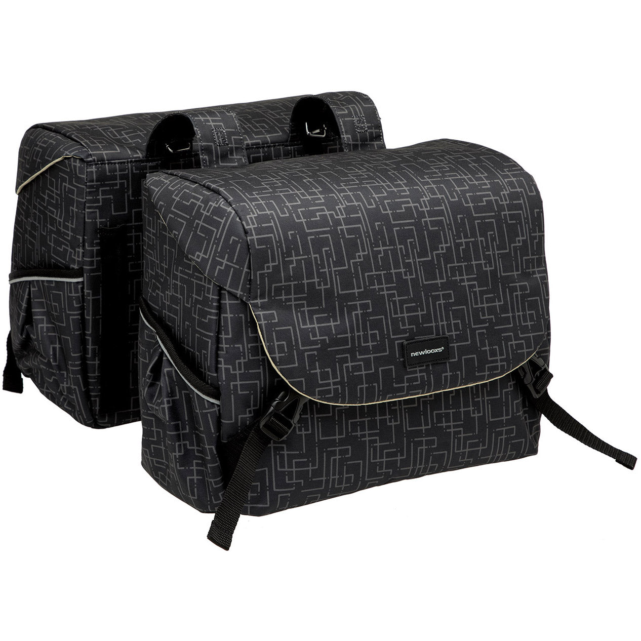 Mondi Joy Dubbele Fietstas - Waterafstotend Polyester - Zwart - 38L