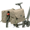 Mondi Joy Double fietstas - waterafstotend polyester - Racktime - Ivy Grey