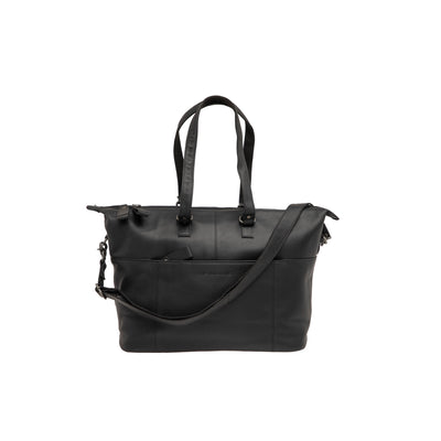 Newlooxs Verla laptop tas 21L leer black