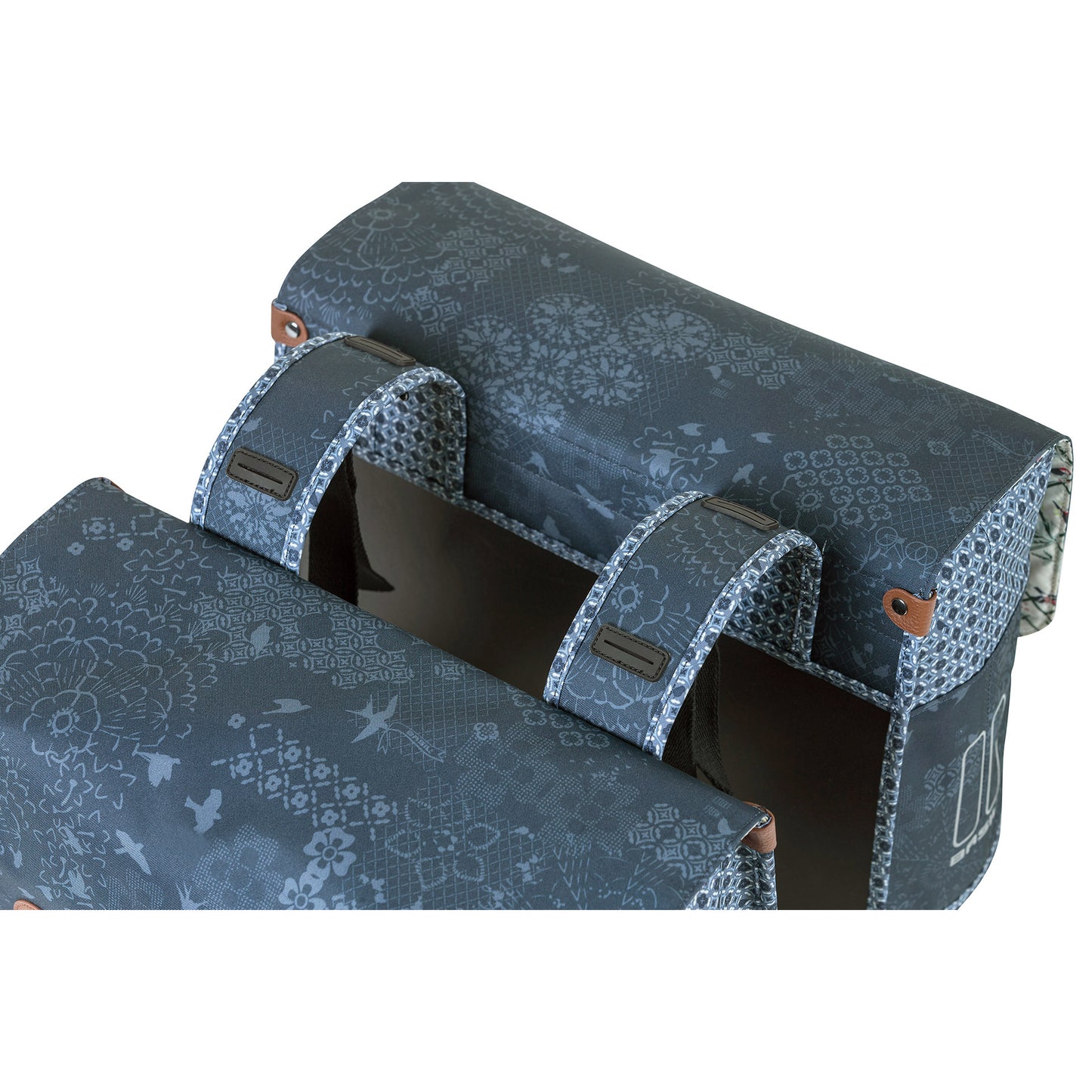 Basil Boheme Dubbele Fietstas - Blauw