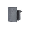 Basil City dubbele fietstas grijs, waterafstotend, geschikt voor e-bikes, reflecterend, 28-32L