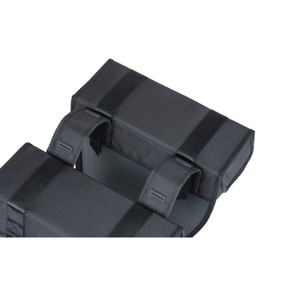 Basil Tour dubbele fietstas - 28L - zwart