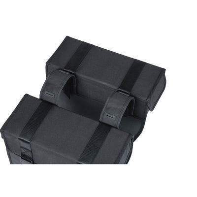 Basil Tour dubbele fietstas 35L zwart