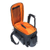 Basil Miles XL Pro bagagedragertas, zwart oranje, waterdicht, 9-36L, geschikt voor elektrische fietsen